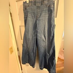Spanx wide leg Jean, size XL.